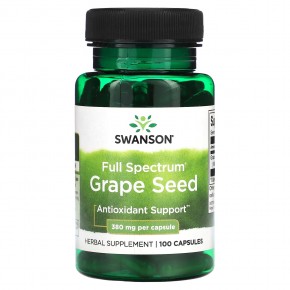Swanson, Full Spectrum Grape Seed, 380 mg, 100 Capsules в Москве - eco-herb.ru | фото