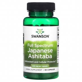 Swanson, Японская ашитаба полного спектра, 500 мг, 60 капсул в Москве - eco-herb.ru | фото