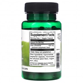 Swanson, Кудрявая капуста Full Spectrum, 400 мг, 60 растительных капсул в Москве - eco-herb.ru | фото