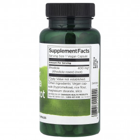 Swanson Vitamins, Full Spectrum®, корень родиолы розовой, 400 мг, 100 веганских капсул в Москве - eco-herb.ru | фото