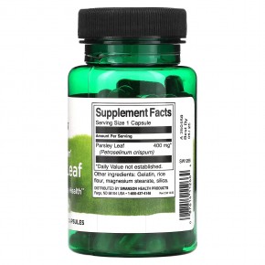 Swanson, Full Spectrum Parsley Leaf, 400 mg, 60 Capsules в Москве - eco-herb.ru | фото