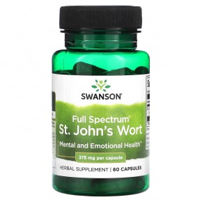 Swanson, Full Spectrum St. John's Wort, 375 mg, 60 Capsules в Москве - eco-herb.ru | фото
