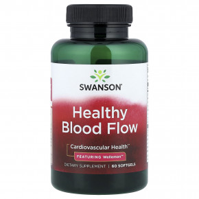 Swanson, Healthy Blood Flow, 60 капсул - описание | фото