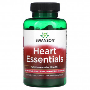 Swanson, Heart Essentials, 90 растительных капсул - описание | фото