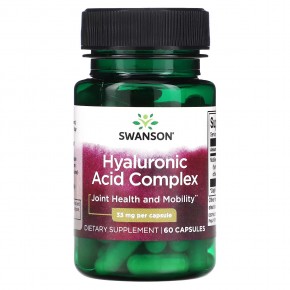 Swanson, Hyaluronic Acid Complex, 33 mg, 60 Capsules в Москве - eco-herb.ru | фото