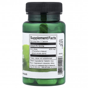 Swanson, ирландский мох Full Spectrum®, 400 мг, 60 капсул в Москве - eco-herb.ru | фото