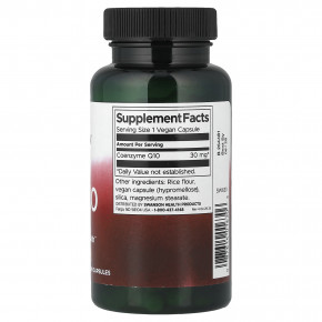 Swanson, коэнзимQ10, 30 мг, 120 веганских капсул в Москве - eco-herb.ru | фото