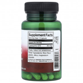 Swanson, коэнзимQ10, 30 мг, 60 капсул в Москве - eco-herb.ru | фото