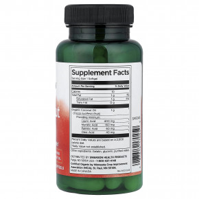 Swanson, кокосовое масло, 1000 мг, 60 капсул в Москве - eco-herb.ru | фото