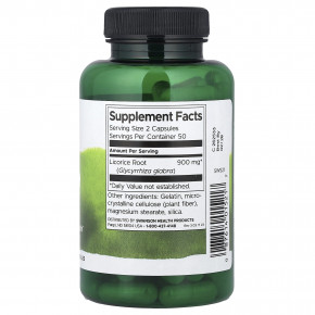 Swanson, корень солодки, 450 мг, 100 капсул в Москве - eco-herb.ru | изображение Swanson, корень солодки, 450 мг, 100 капсул в Москве - eco-herb.ru | фото