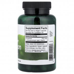 Swanson, корица Full Spectrum®, 180 веганских капсул (375 мг в 1 капсуле) в Москве - eco-herb.ru | фото