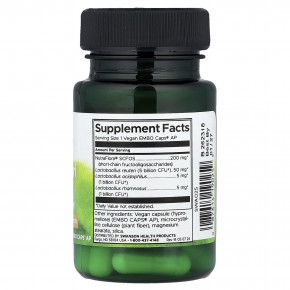 Swanson, L. Reuteri Plus, лактобактерии реутери, 30 веганских капсул EMBO Caps® AP в Москве - eco-herb.ru | фото