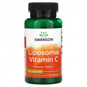 Swanson, Liposomal Vitamin C, 1,000 mg, 60 Tablets в Москве - eco-herb.ru | фото