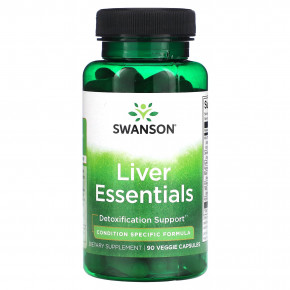 Swanson, Liver Essentials, 90 растительных капсул - описание | фото