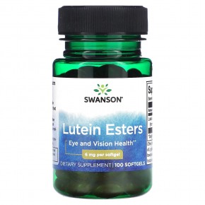 Swanson, Lutein Esters, 6 mg, 100 Softgels в Москве - eco-herb.ru | фото