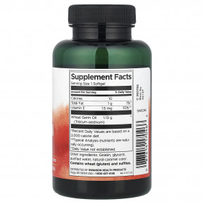 Swanson, масло из зародышей пшеницы, холодный отжим, 1130 мг, 60 капсул в Москве - eco-herb.ru | фото