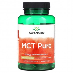 Swanson, MCT Pure, 1,000 mg , 90 Softgels в Москве - eco-herb.ru | фото
