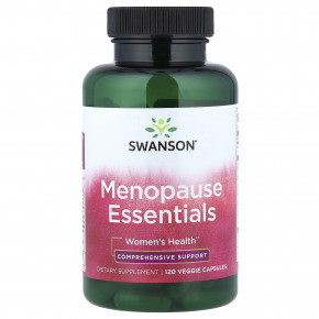 Swanson, Menopause Essentials, средство для женского здоровья, 120 растительных капсул - описание | фото