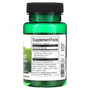 Swanson, Mulberry Leaf Extract with Reducose, Standardized, 250 mg, 30 Capsules в Москве - eco-herb.ru | фото