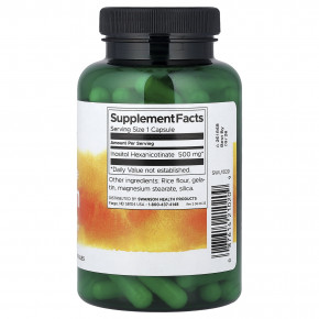 Swanson, ниацин, не вызывающий приливов, 500 мг, 120 капсул в Москве - eco-herb.ru | изображение Swanson, ниацин, не вызывающий приливов, 500 мг, 120 капсул в Москве - eco-herb.ru | фото