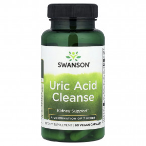 Swanson, Очищение с мочевой кислотой, 60 веганских капсул - описание | фото