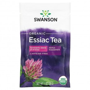 Swanson, Органический чай Essiac, без кофеина, 4 пакетика по 28 г (1 унция) в Москве - eco-herb.ru | фото