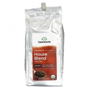 Swanson, Органический домашний кофе, молотый, средней обжарки, 454 г (1 фунт) - описание