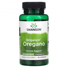 Swanson, OriganoX, орегано, 500 мг, 60 капсул в Москве - eco-herb.ru | фото