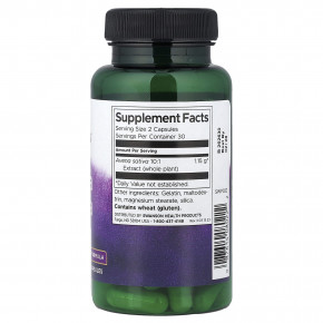 Swanson, овса (Avena sativa), 60 капсул (575 мг в 1 капсуле) в Москве - eco-herb.ru | фото