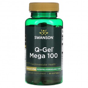 Swanson, Q-Gel Mega 100, 100 мг, 60 мягких таблеток в Москве - eco-herb.ru | фото