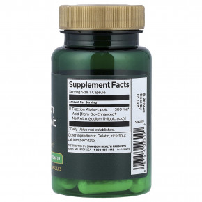 Swanson, R-Frction, альфа-липоевая кислота, тройная сила, 300 мг, 30 капсул в Москве - eco-herb.ru | фото