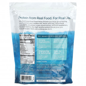 Swanson, Real Food Whey Protein, шоколадное мороженое, 966 г (2,1 фунта) в Москве - eco-herb.ru | фото