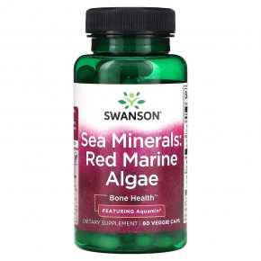 Swanson, Морские минералы: Красные морские водоросли, 60 растительных капсул в Москве - eco-herb.ru | фото