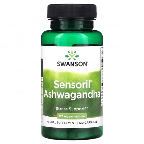 Swanson, Sensoril ашваганда, 125 мг, 120 капсул в Москве - eco-herb.ru | фото