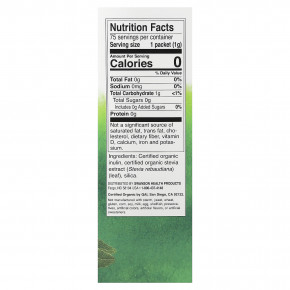 Swanson, сертифицированный органический экстракт стевии, 75 пакетиков, 75 г (2,65 унции) в Москве - eco-herb.ru | фото