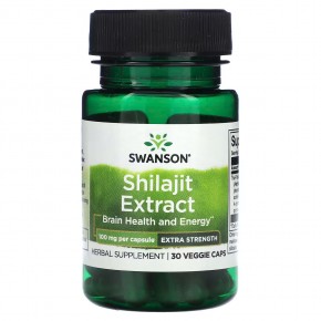 Swanson, экстракт мумие, 100 мг, 30 растительных капсул в Москве - eco-herb.ru | фото