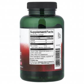 Swanson, Соевый лецитин, 1200 мг, 90 мягких таблеток в Москве - eco-herb.ru | изображение Swanson, Соевый лецитин, 1200 мг, 90 мягких таблеток в Москве - eco-herb.ru | фото