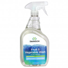 Swanson, Средство для мытья фруктов и овощей, без запаха, 946 мл (32 жидк. унц.) (Товар снят с продажи) в Москве - eco-herb.ru | изображение Swanson, Средство для мытья фруктов и овощей, без запаха, 946 мл (32 жидк. унц.) (Товар снят с продажи) в Москве - eco-herb.ru | фото