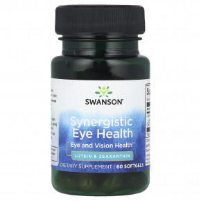 Swanson, Synergistic Eye Health, 60 мягких таблеток в Москве - eco-herb.ru | фото