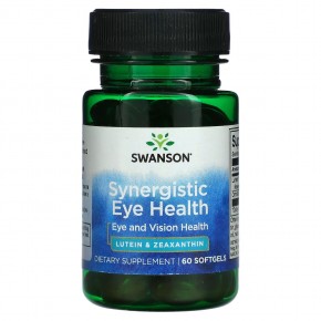 Swanson, Synergistic Eye Health, 60 мягких таблеток в Москве - eco-herb.ru | фото