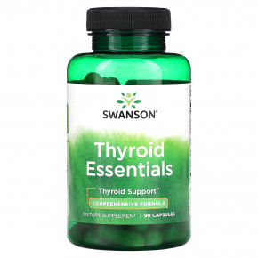 Swanson, Thyroid Essentials, 90 капсул - описание | фото