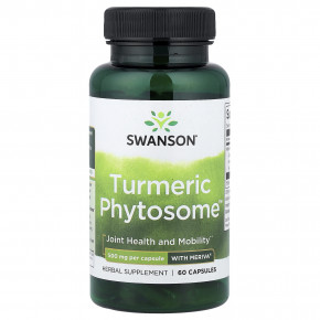 Swanson, Turmeric Phytosome™ с Meriva®, 500 мг, 60 капсул - описание | фото