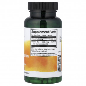 Swanson, витамин B12, 500 мкг, 250 веганских капсул в Москве - eco-herb.ru | изображение Swanson, витамин B12, 500 мкг, 250 веганских капсул в Москве - eco-herb.ru | фото