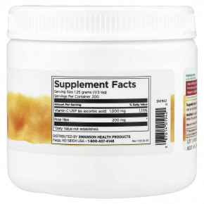 Swanson, витамин C в порошке, с шиповником, 250 г (8,8 унции) в Москве - eco-herb.ru | фото