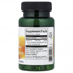 Swanson, витамин E, смешанные токоферолы, 134 мг (200 МЕ), 100 мягких таблеток в Москве - eco-herb.ru | фото
