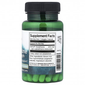 Swanson, восстановленный L-глутатион, 200 мг, 60 растительных капсул в Москве - eco-herb.ru | фото