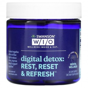 Swanson WIO, Цифровая детоксикация: Rest, Reset & Refresh, 30 мягких таблеток в Москве - eco-herb.ru | фото