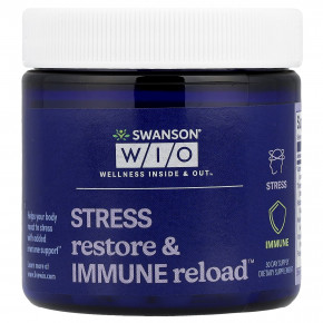 Swanson WIO, Stress Restore & Immune Reload ™, 30 капсул - описание | фото