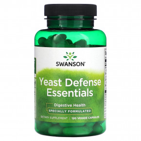 Swanson, Yeast Defense Essentials, 120 растительных капсул в Москве - eco-herb.ru | фото