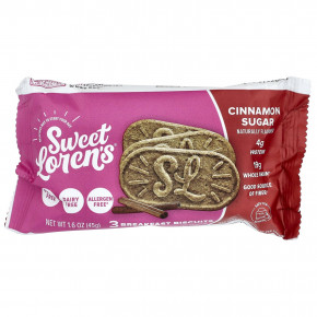 Sweet Loren's, печенье для завтрака, с корицей и сахаром, 5 пакетиков по 45 г (1,6 унции) в Москве - eco-herb.ru | фото